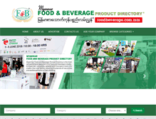 Tablet Screenshot of myanmar-foodandbeverage.com
